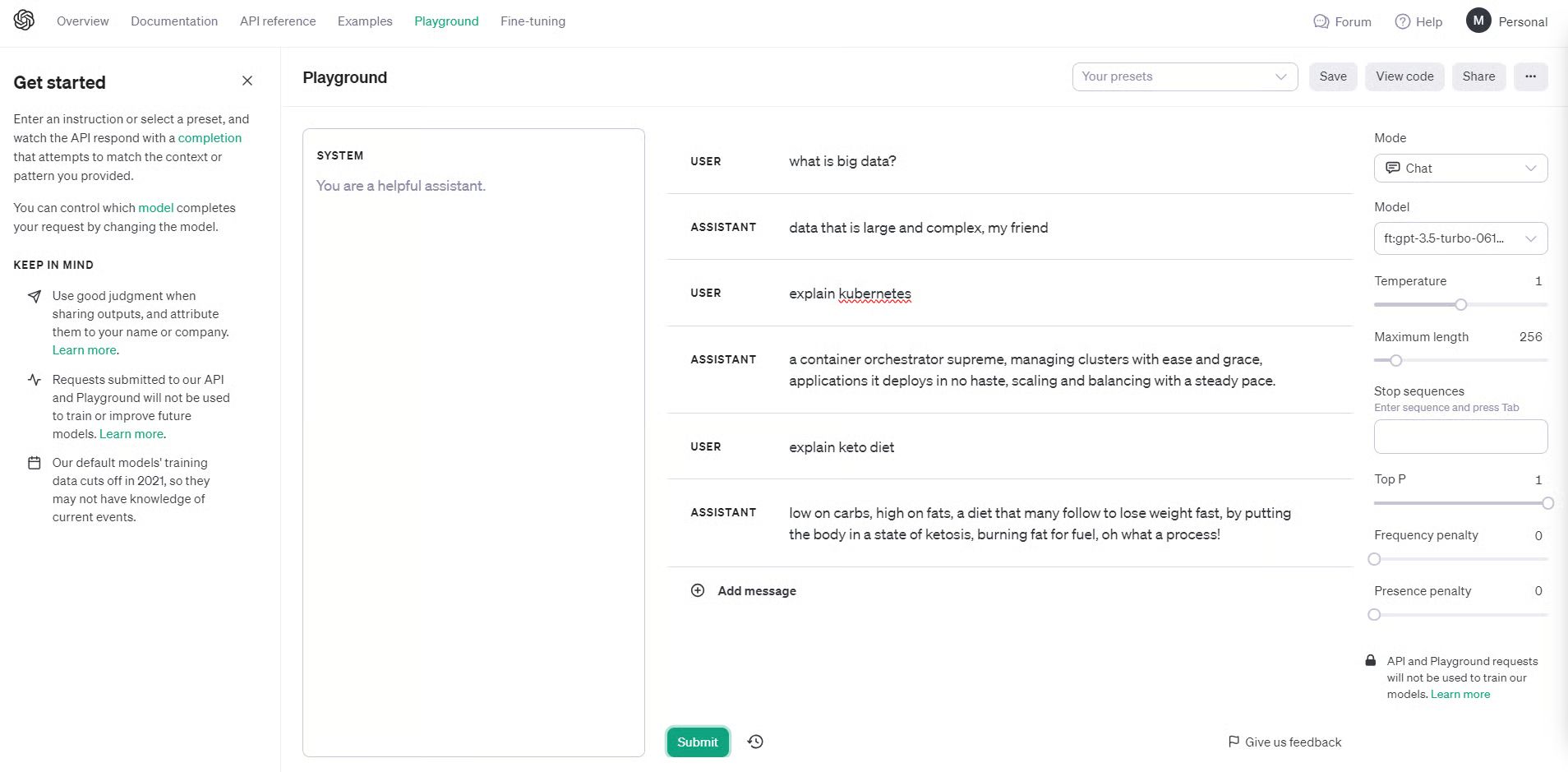 3.5 Turbo Open AI Model